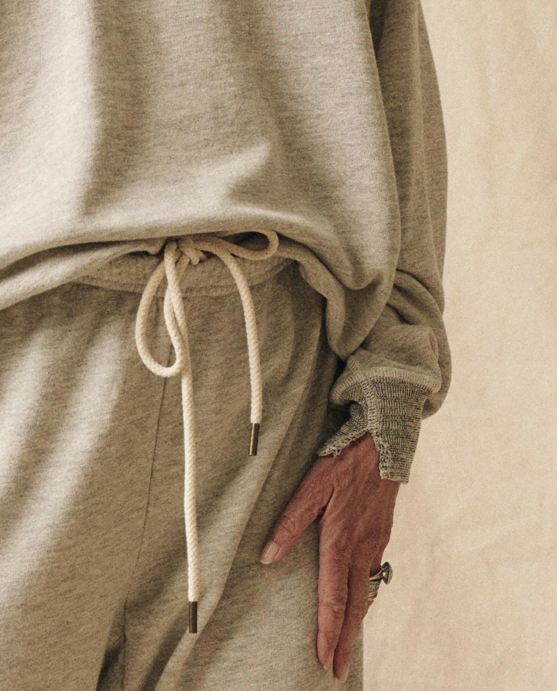 Sweatpants | Women The Great. The Stadium Sweatpant. Solid Soft Heather Grey