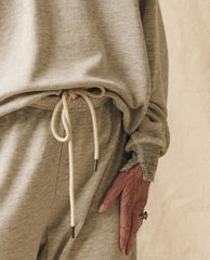 Sweatpants | Women The Great. The Stadium Sweatpant. Solid Soft Heather Grey