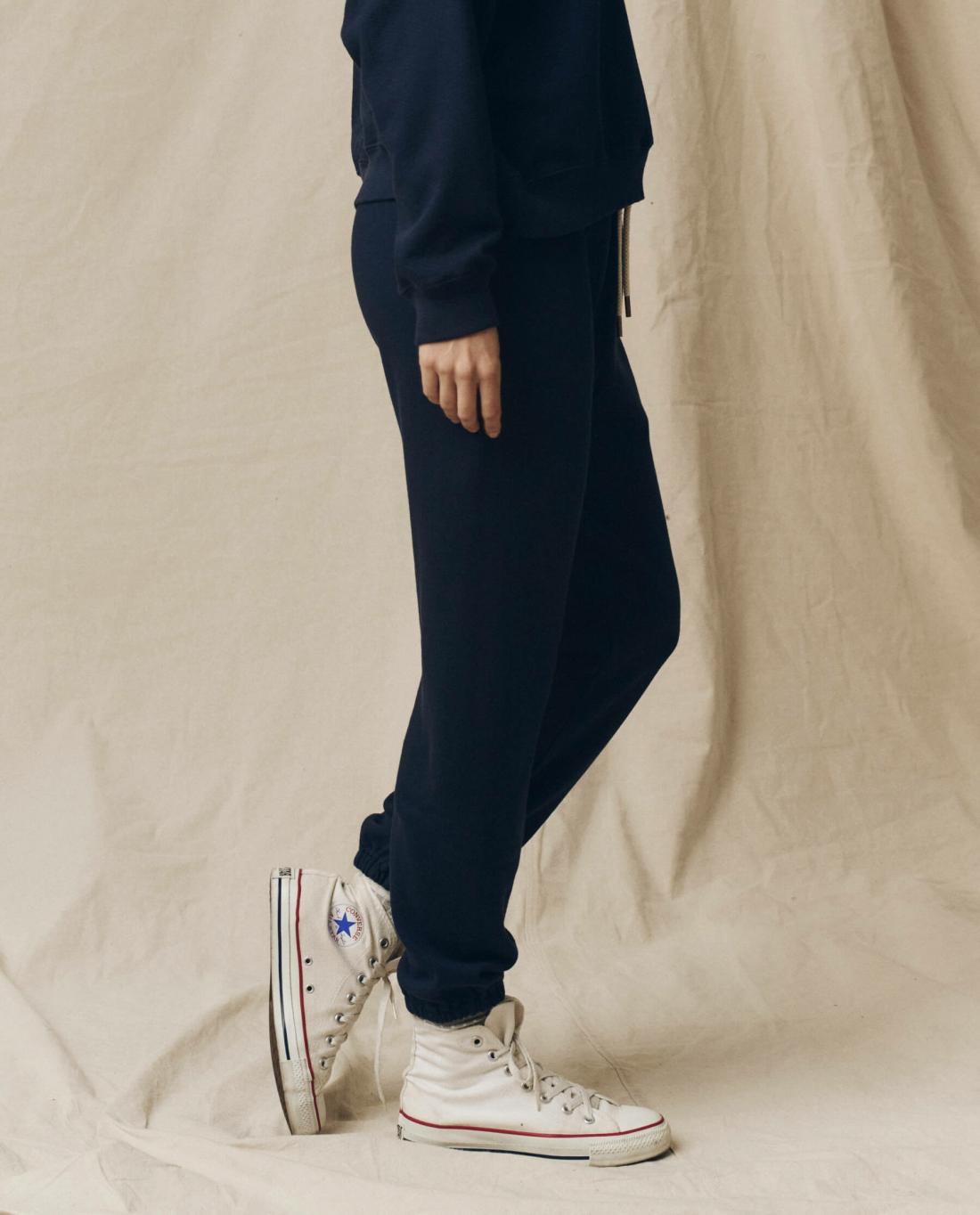 Sweatpants | Women The Great. The Stadium Sweatpant. Solid True Navy