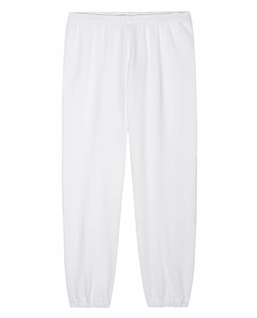 Sweatpants | Women The Great. The Stadium Sweatpant. Solid True White