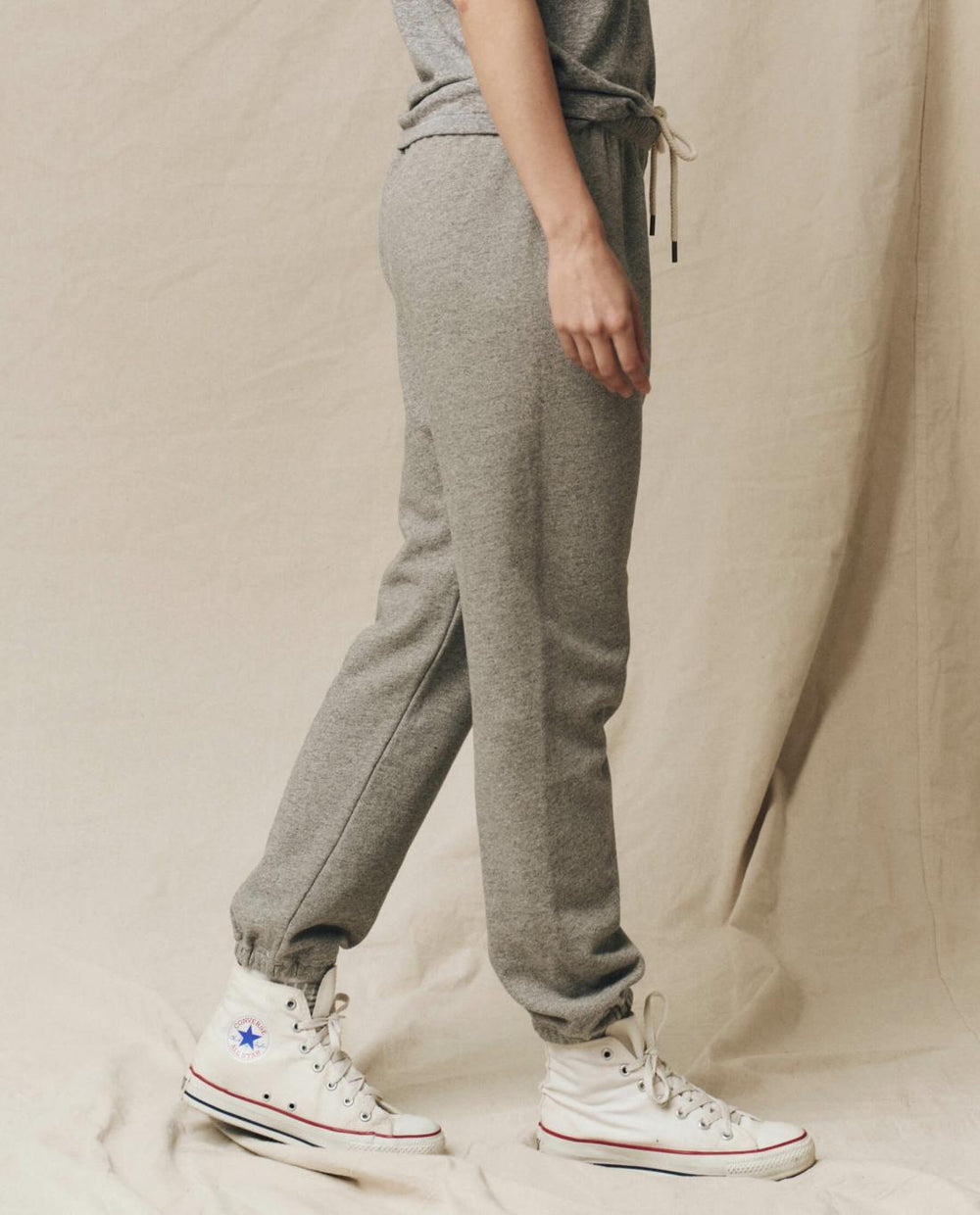Sweatpants | Women The Great. The Stadium Sweatpant. Solid Varsity Grey