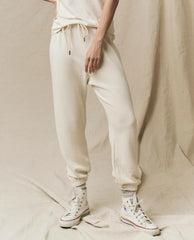 Sweatpants | Women The Great. The Stadium Sweatpant. Solid Washed White