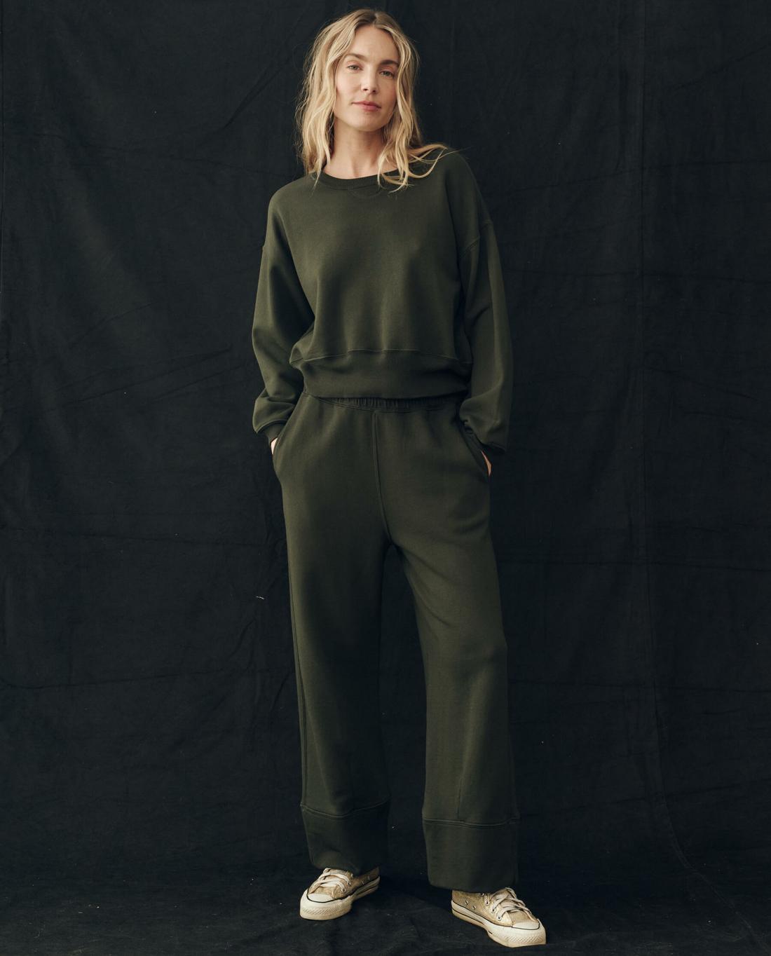Sweatpants | Women The Great. The Win Sweatpant. Woodland Green