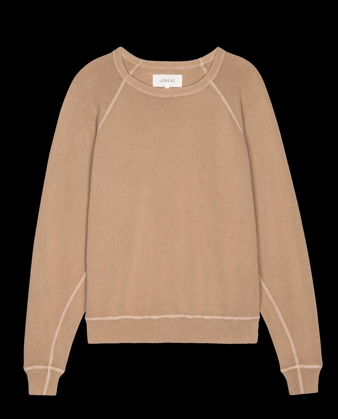 Sweatshirts | Women The Great. The College Sweatshirt. Solid Biscotti