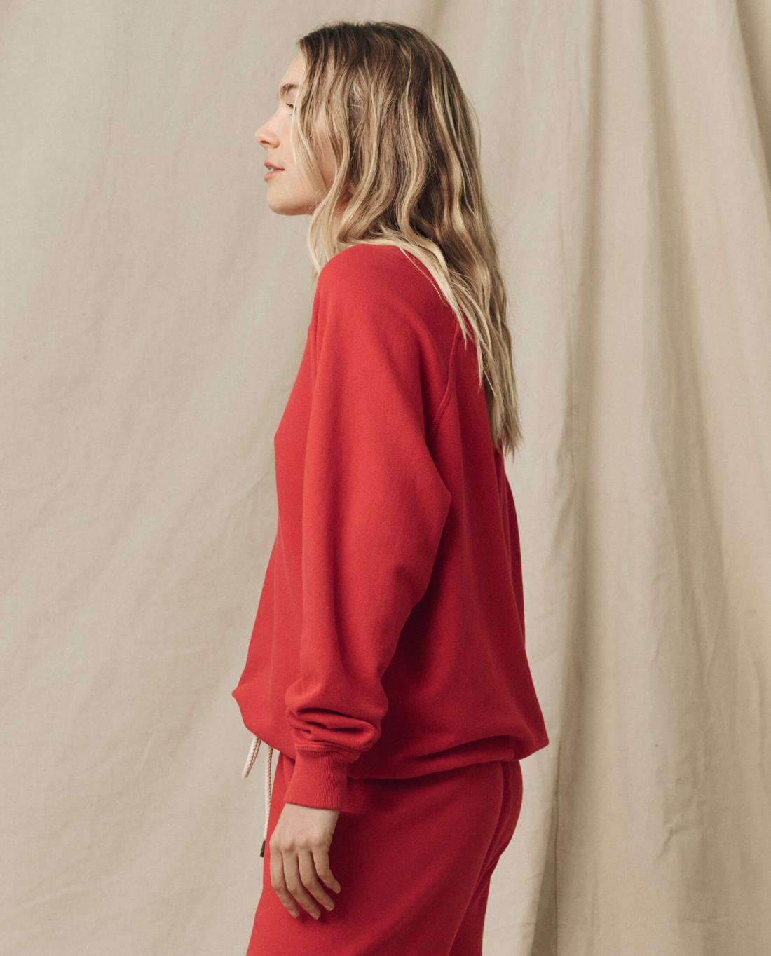 Sweatshirts | Women The Great. The College Sweatshirt. Solid Campfire