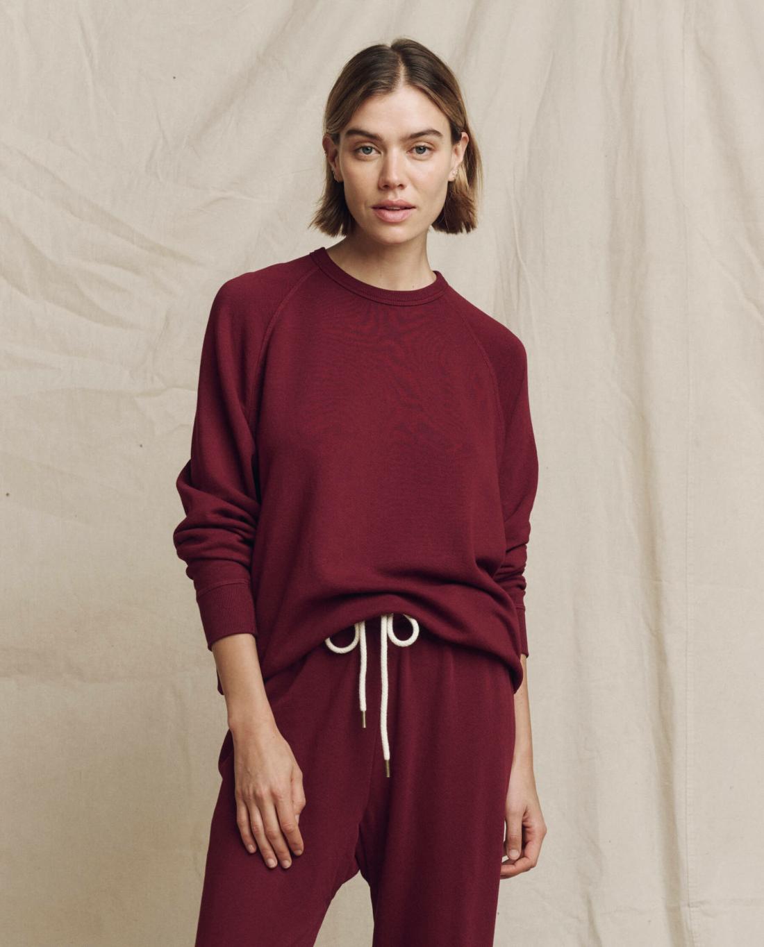 Sweatshirts | Women The Great. The College Sweatshirt. Solid Plum