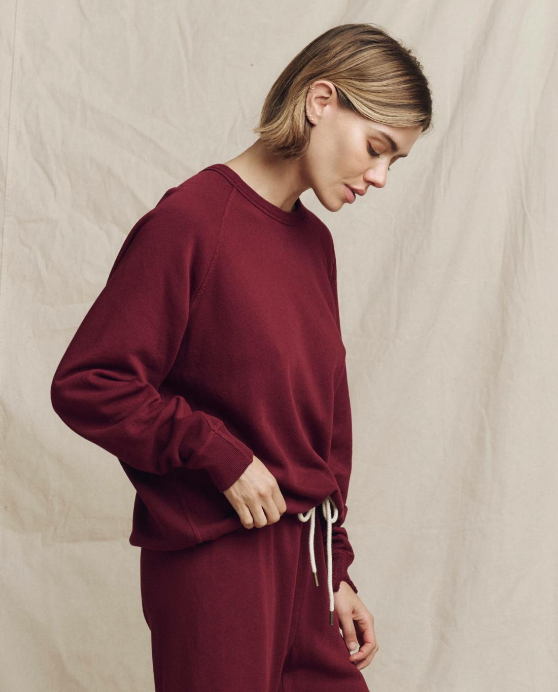 Sweatshirts | Women The Great. The College Sweatshirt. Solid Plum