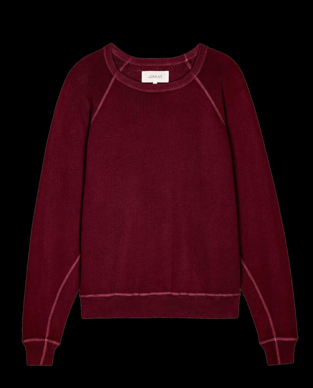 Sweatshirts | Women The Great. The College Sweatshirt. Solid Plum
