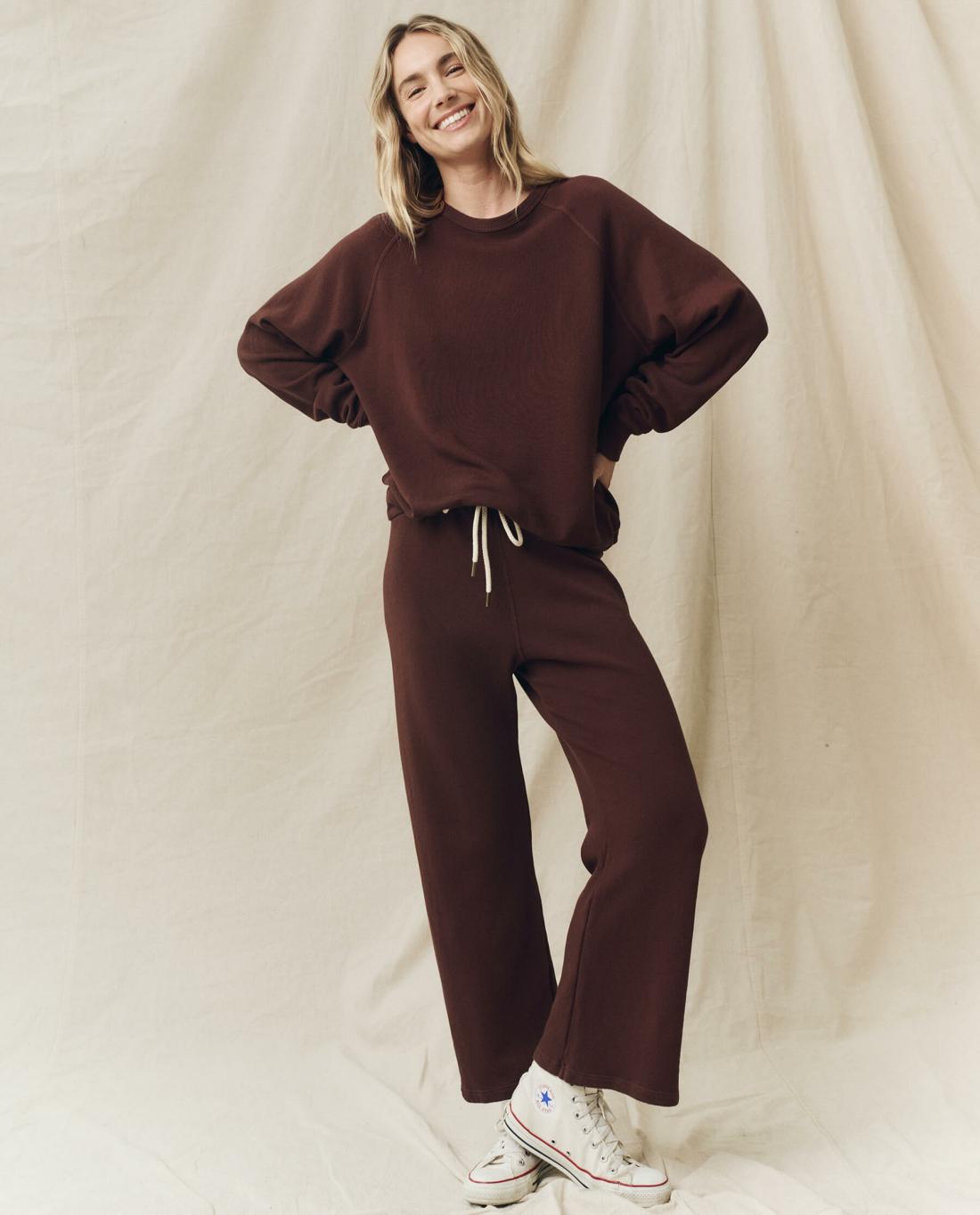 Sweatshirts | Women The Great. The College Sweatshirt. Solid Toasted Walnut