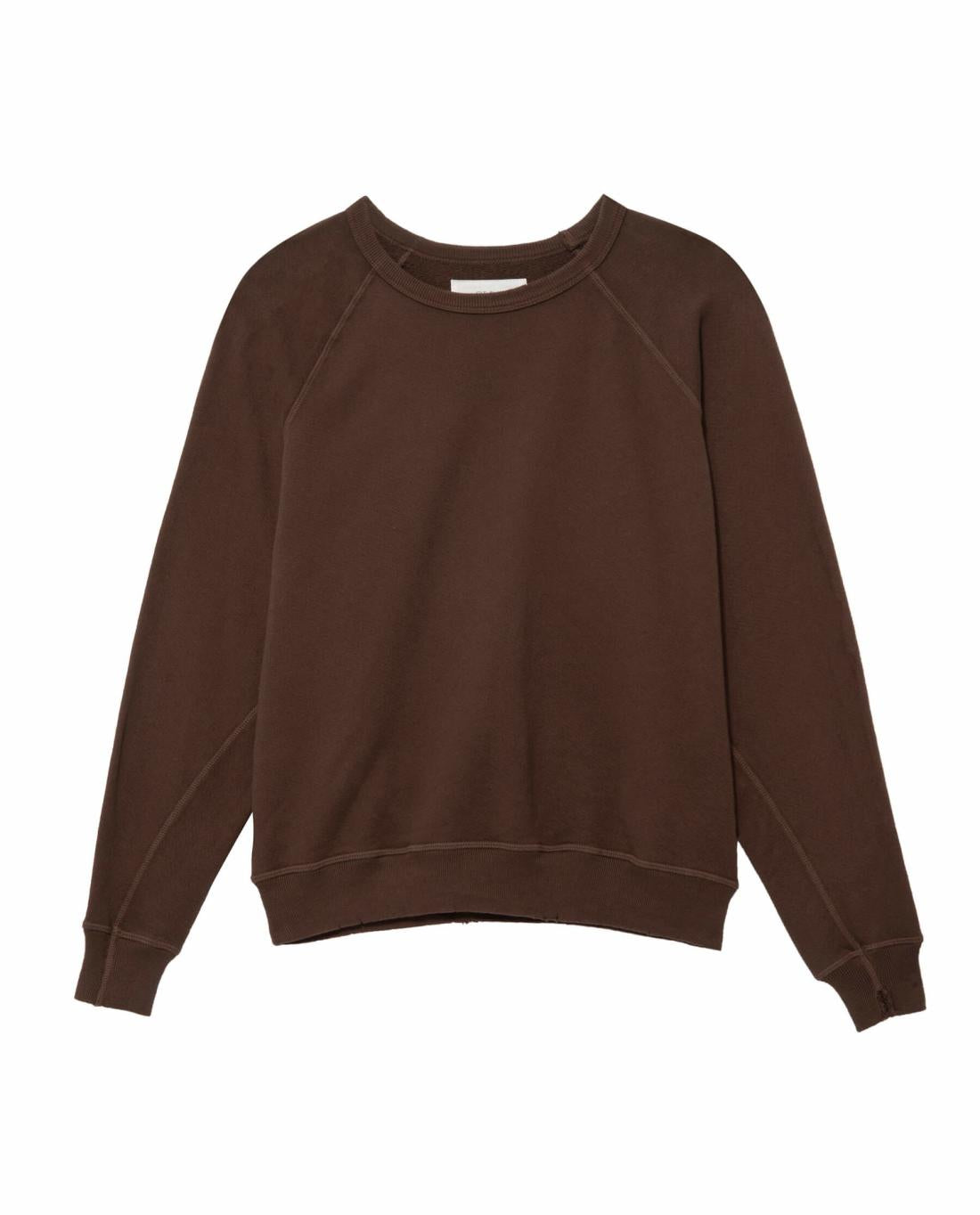 Sweatshirts | Women The Great. The College Sweatshirt. Solid Toasted Walnut