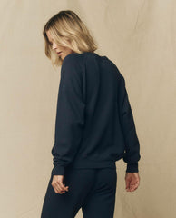 Sweatshirts | Women The Great. The College Sweatshirt. Solid True Navy