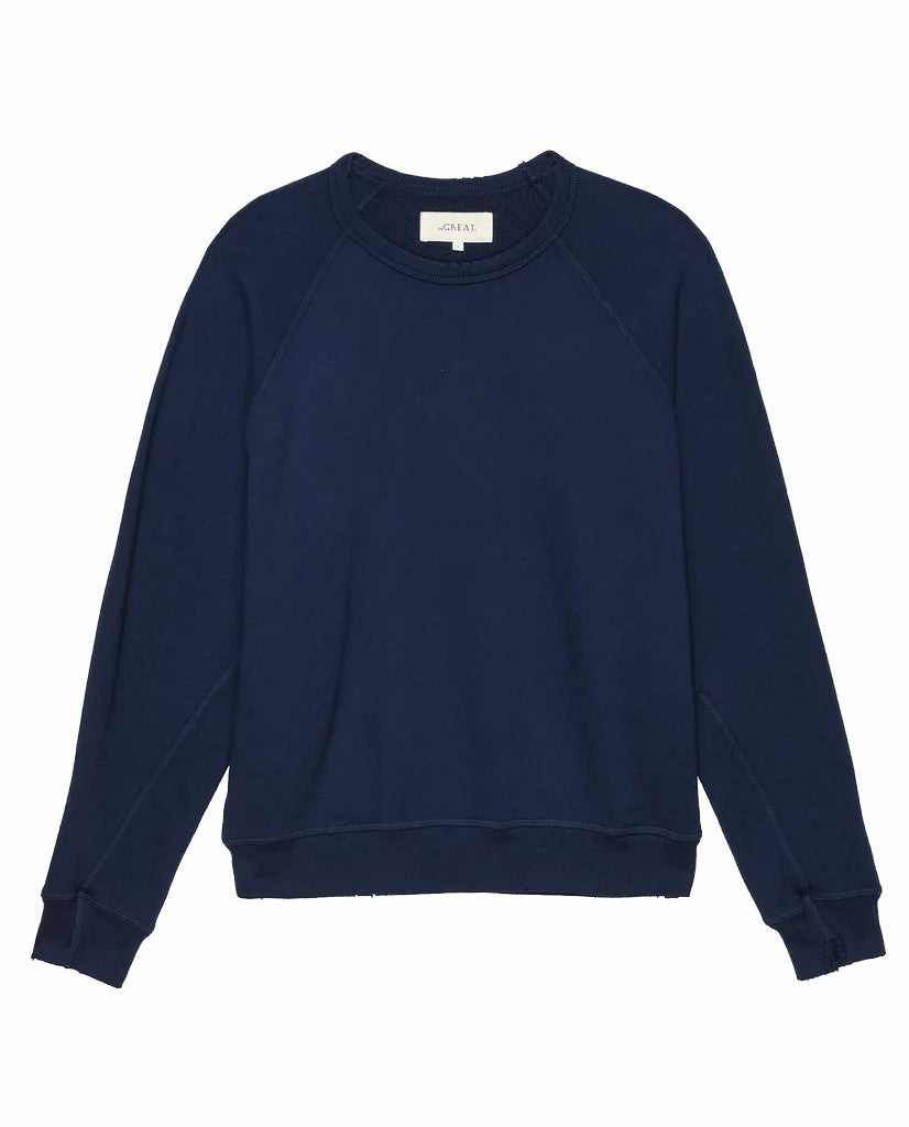 Sweatshirts | Women The Great. The College Sweatshirt. Solid True Navy