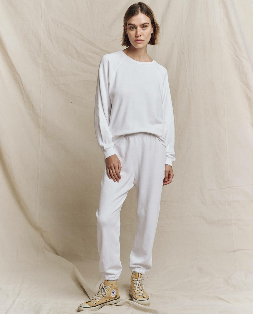 Sweatshirts | Women The Great. The College Sweatshirt. Solid True White