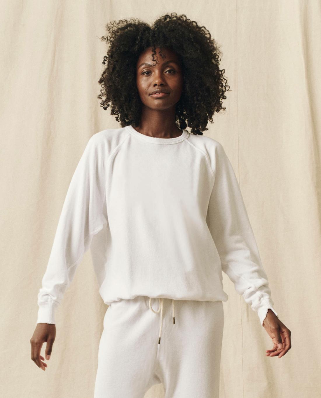 Sweatshirts | Women The Great. The College Sweatshirt. Solid True White