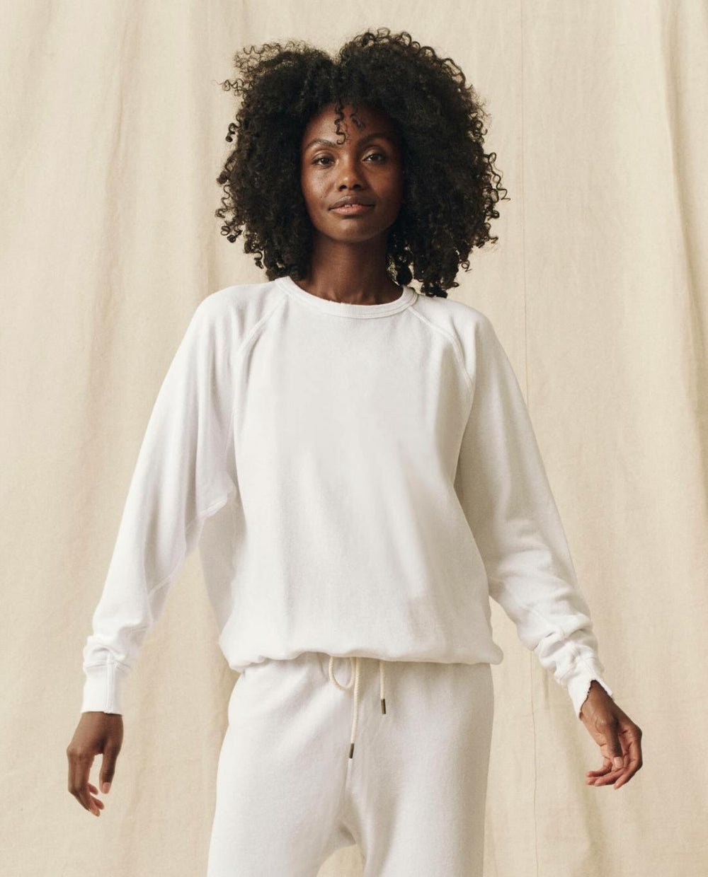 Sweatshirts | Women The Great. The College Sweatshirt. Solid True White