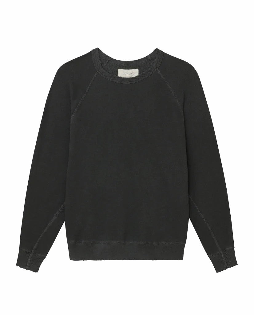Sweatshirts | Women The Great. The College Sweatshirt. Washed Black