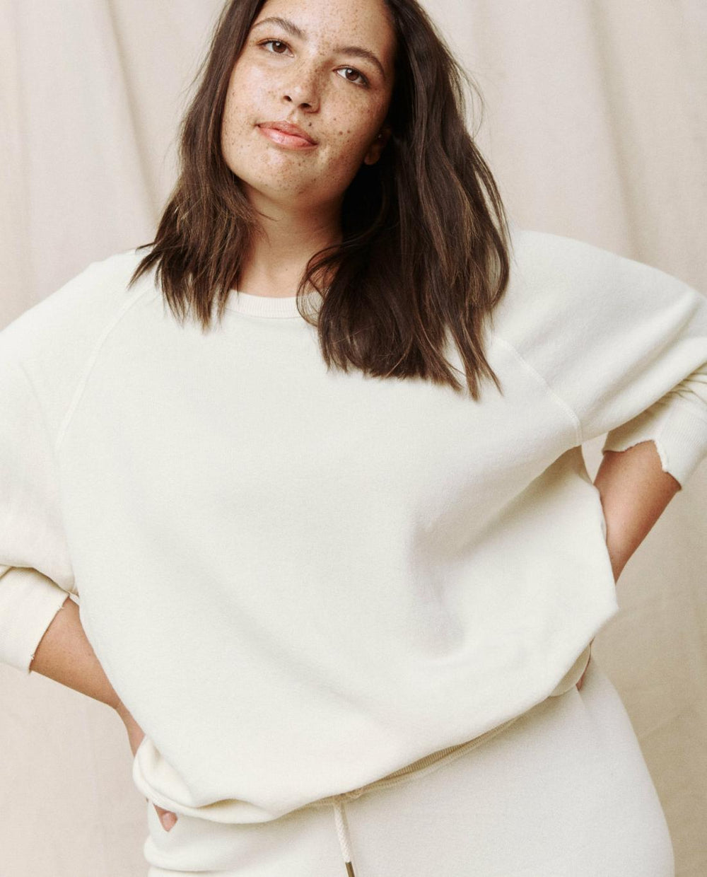 Sweatshirts | Women The Great. The College Sweatshirt. Washed White