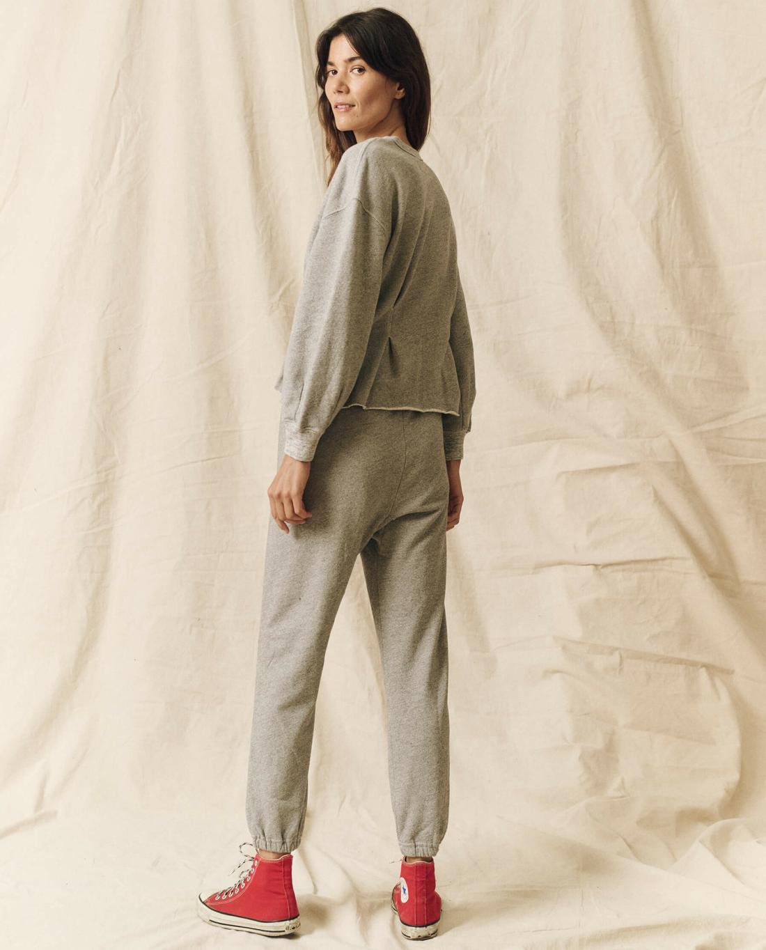 Sweatshirts | Women The Great. The Corset Sweatshirt. Varsity Grey