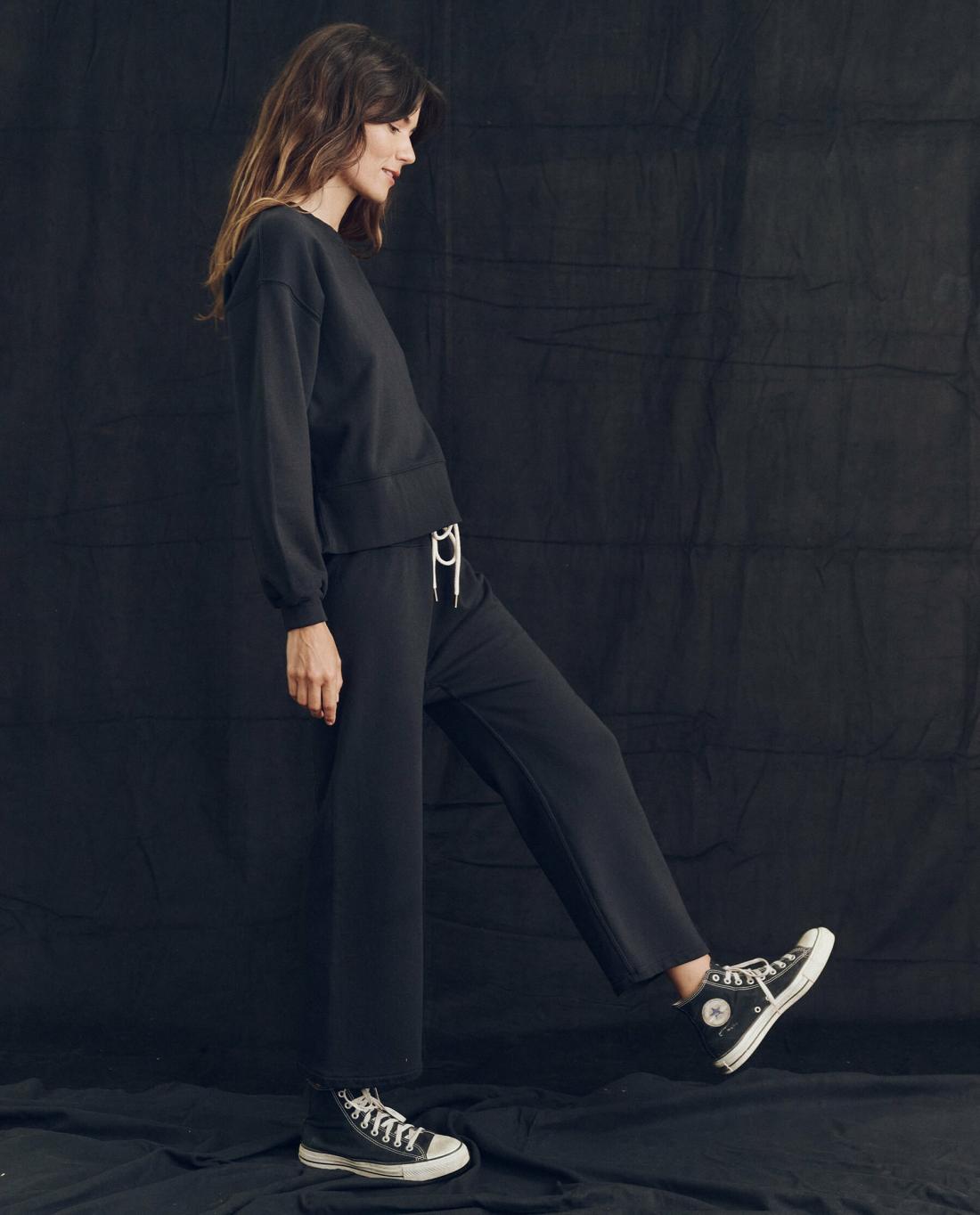 Sweatshirts | Women The Great. The League Sweatshirt. Almost Black