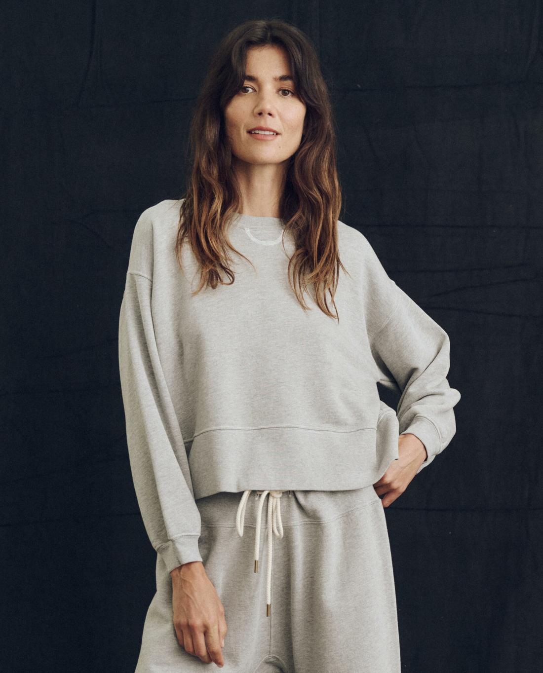 Sweatshirts | Women The Great. The League Sweatshirt. Lofty Heather Grey