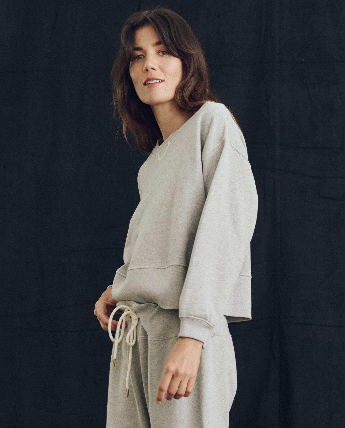 Sweatshirts | Women The Great. The League Sweatshirt. Lofty Heather Grey