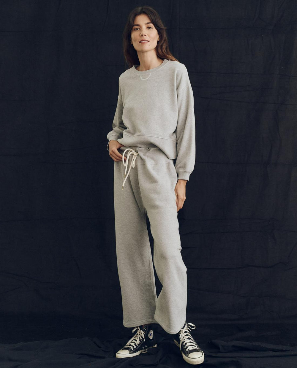 Sweatshirts | Women The Great. The League Sweatshirt. Lofty Heather Grey