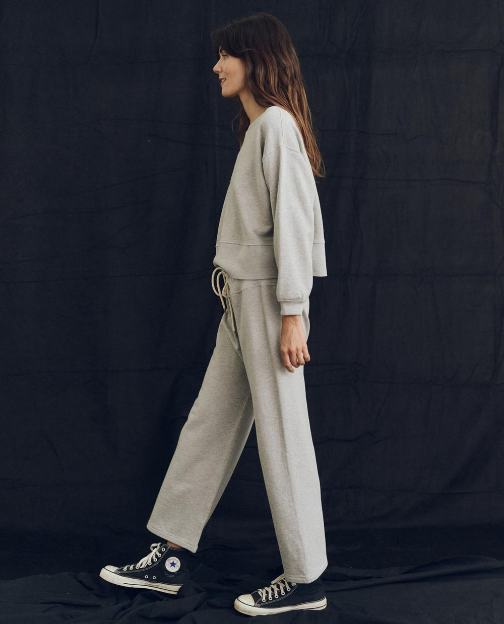 Sweatshirts | Women The Great. The League Sweatshirt. Lofty Heather Grey