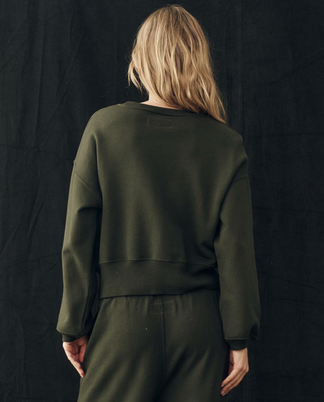 Sweatshirts | Women The Great. The League Sweatshirt. Woodland Green