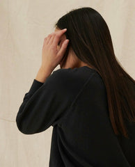 Sweatshirts | Women The Great. The Shrunken Sweatshirt. Almost Black