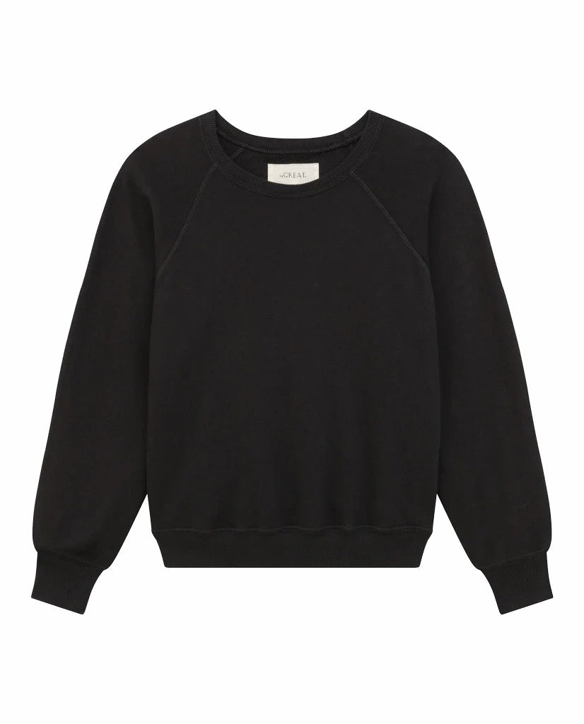 Sweatshirts | Women The Great. The Shrunken Sweatshirt. Almost Black
