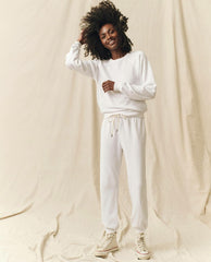 Sweatshirts | Women The Great. The Shrunken Sweatshirt. Solid True White