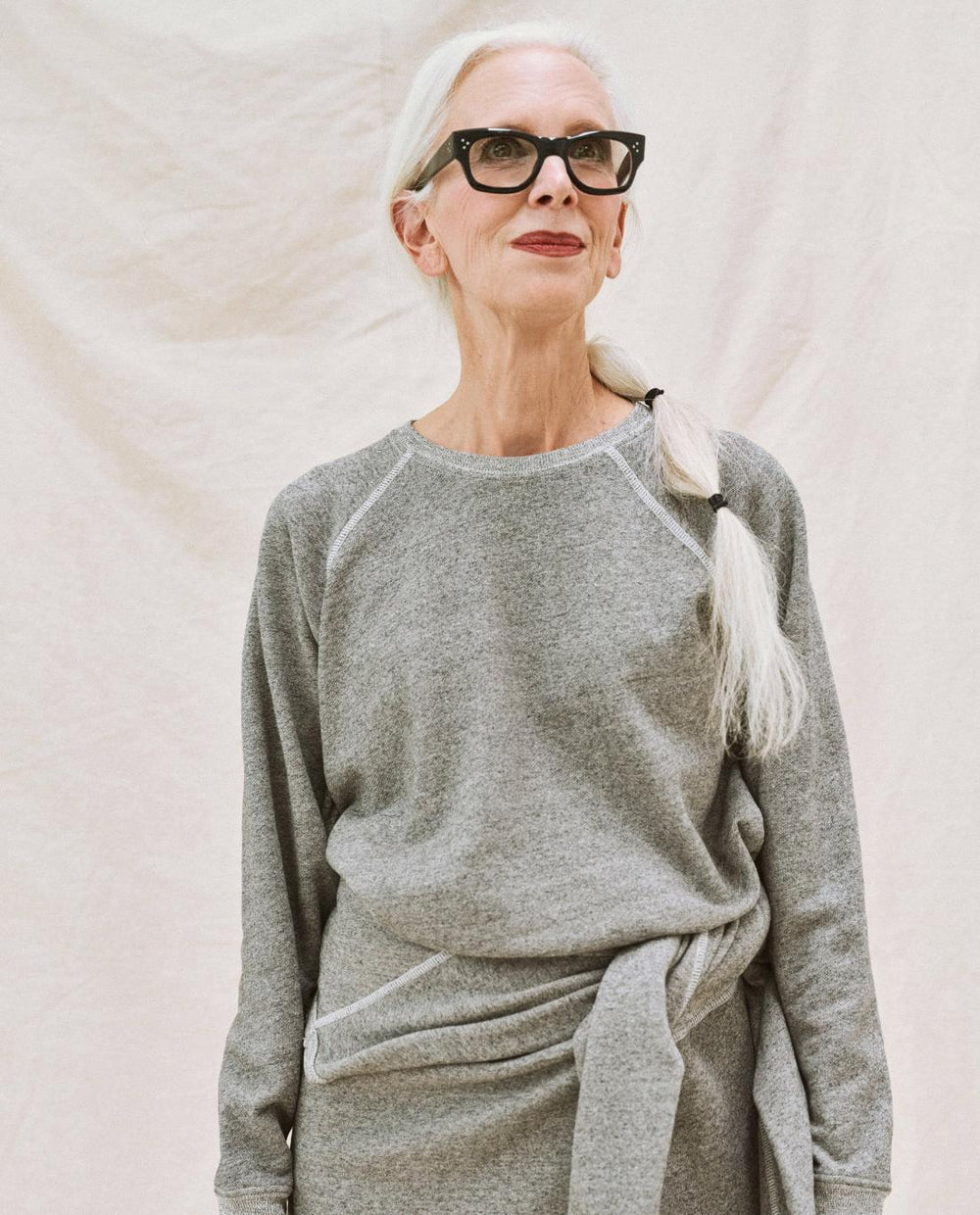 Sweatshirts | Women The Great. The Shrunken Sweatshirt. Varsity Grey