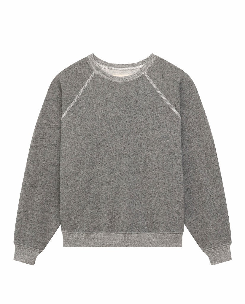 Sweatshirts | Women The Great. The Shrunken Sweatshirt. Varsity Grey