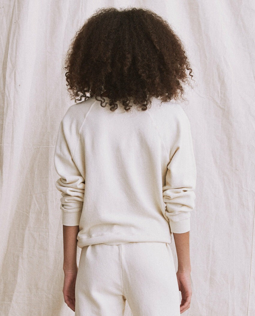 Sweatshirts | Women The Great. The Shrunken Sweatshirt. Washed White