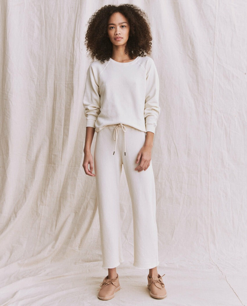 Sweatshirts | Women The Great. The Shrunken Sweatshirt. Washed White