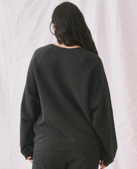 Sweatshirts | Women The Great. The Slouch Sweatshirt. Solid Almost Black