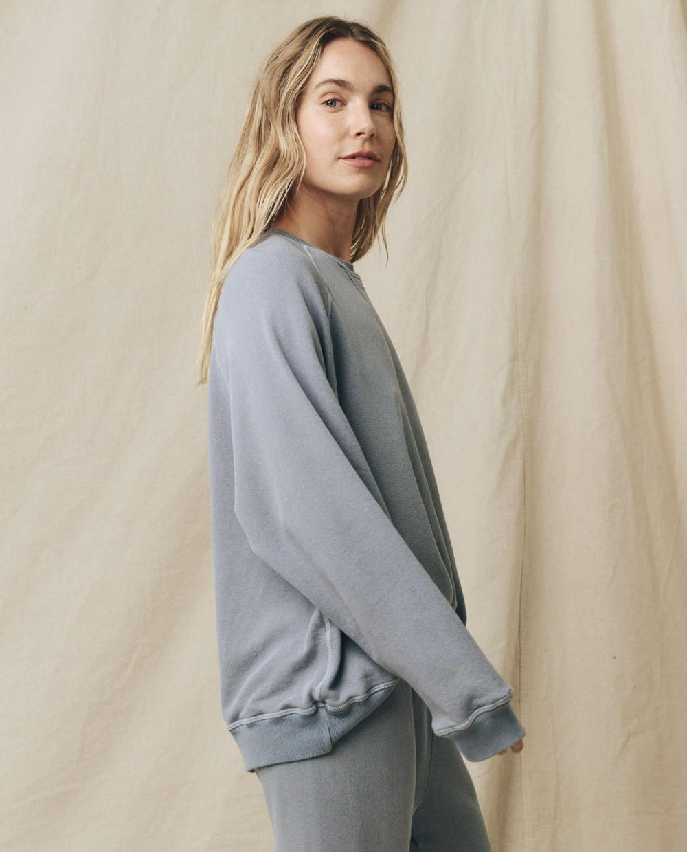 Sweatshirts | Women The Great. The Slouch Sweatshirt. Solid Big Sky