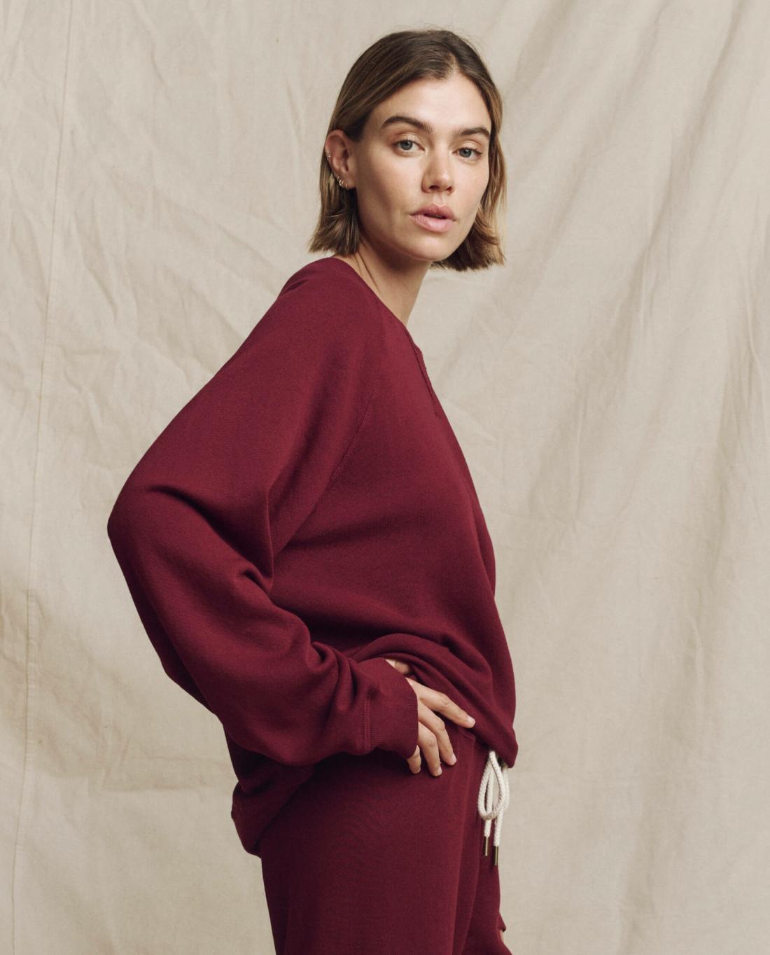 Sweatshirts | Women The Great. The Slouch Sweatshirt. Solid Plum