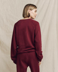 Sweatshirts | Women The Great. The Slouch Sweatshirt. Solid Plum