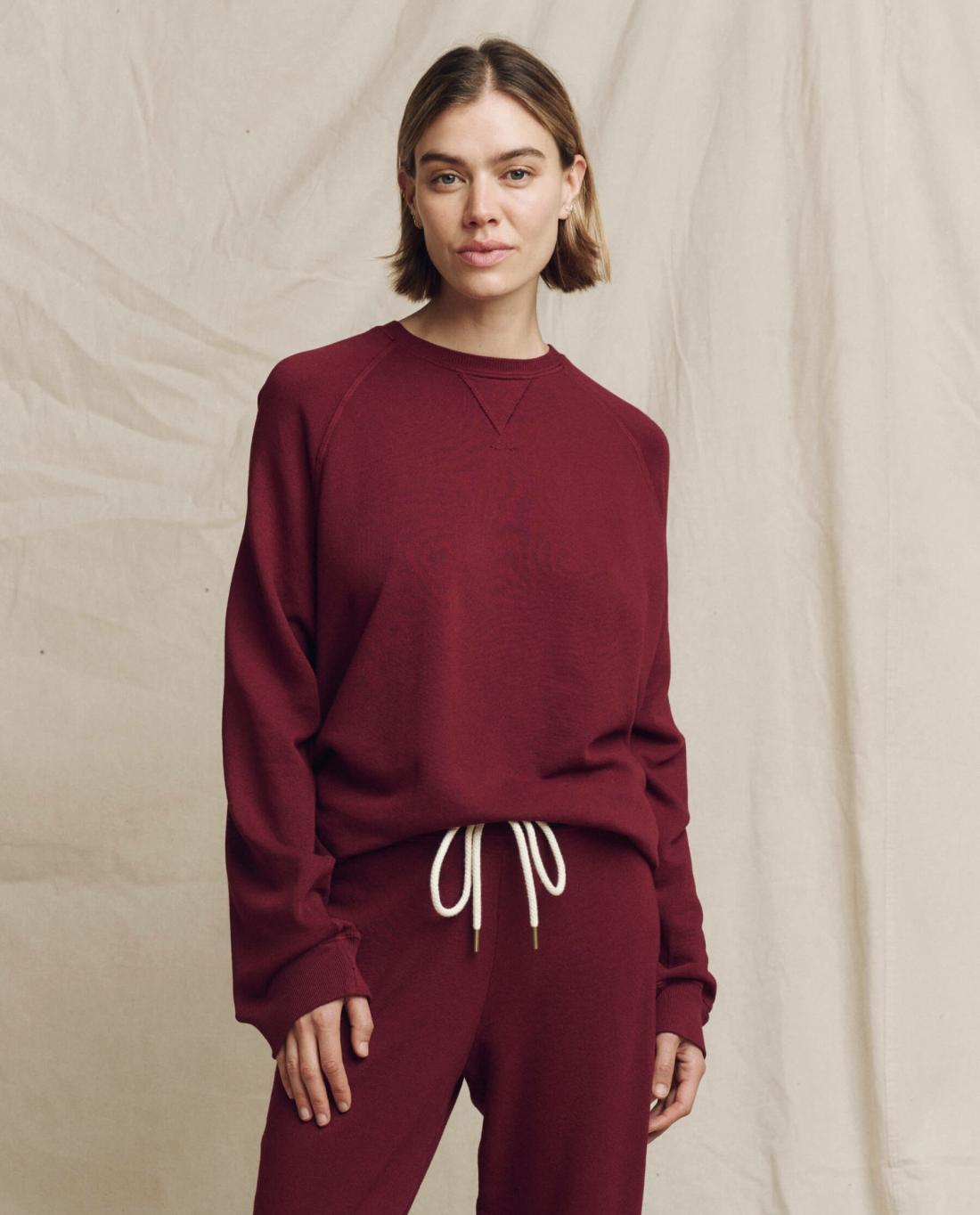 Sweatshirts | Women The Great. The Slouch Sweatshirt. Solid Plum