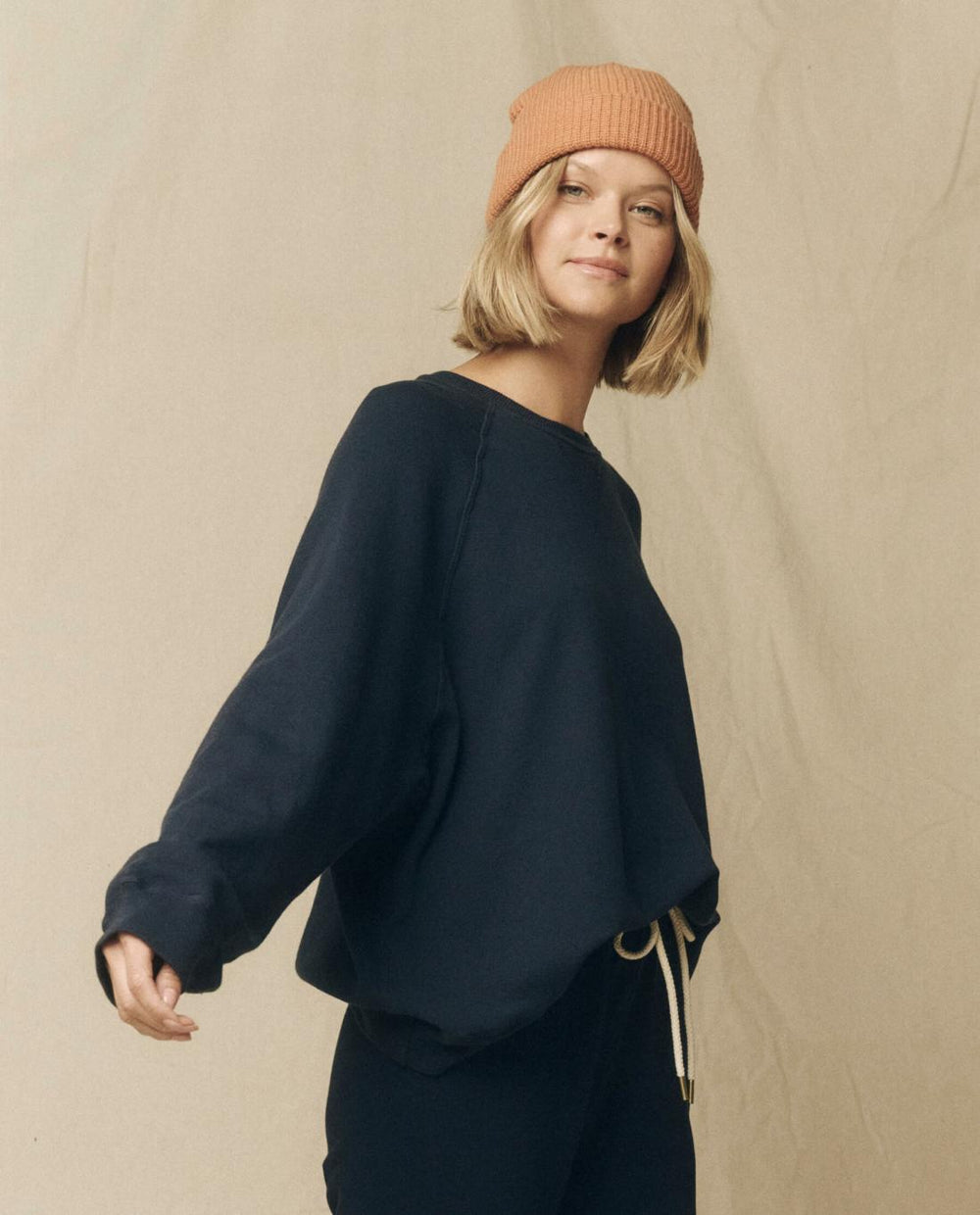 Sweatshirts | Women The Great. The Slouch Sweatshirt. Solid True Navy