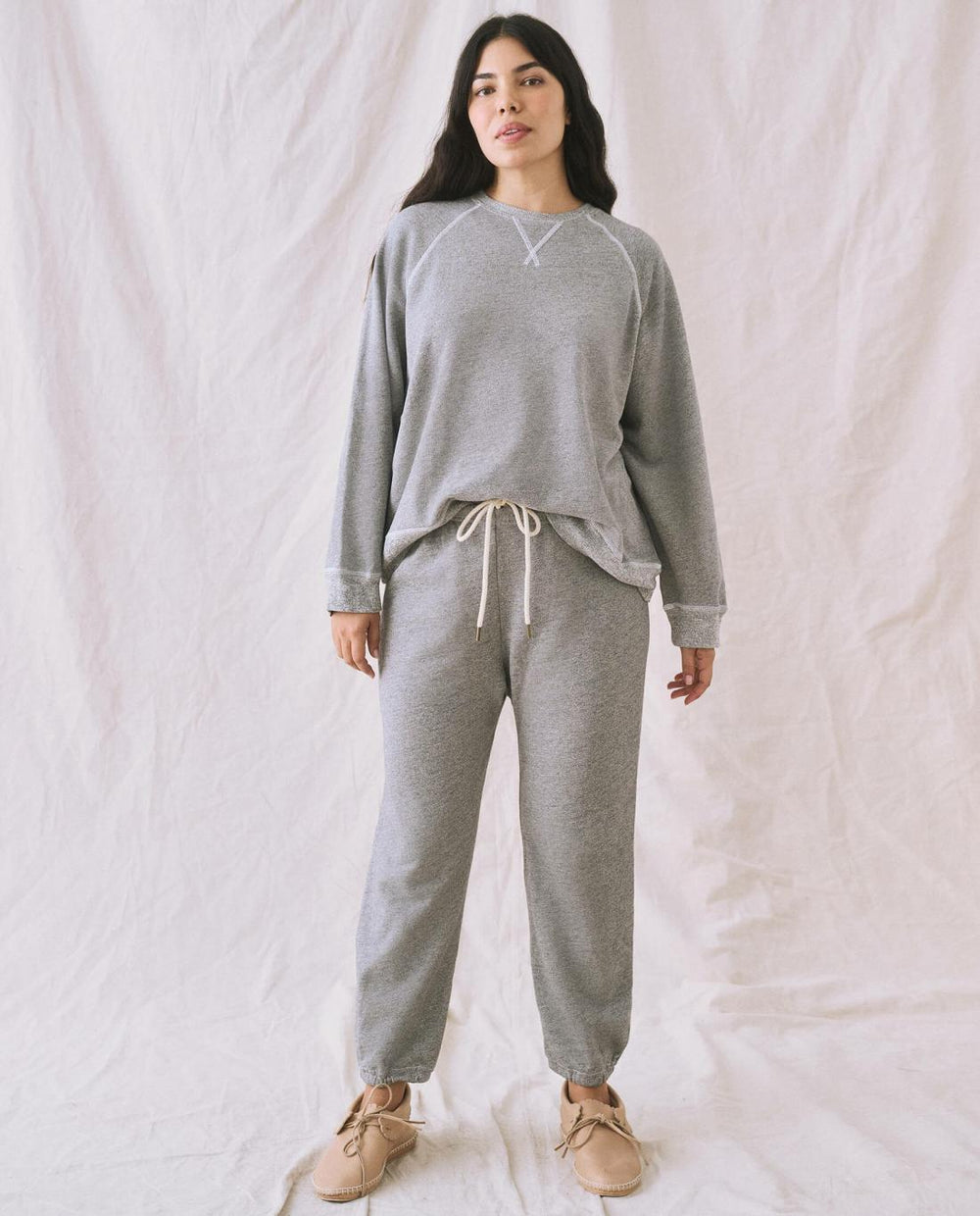 Sweatshirts | Women The Great. The Slouch Sweatshirt. Varsity Grey