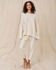 Sweatshirts | Women The Great. The Slouch Sweatshirt. Washed White