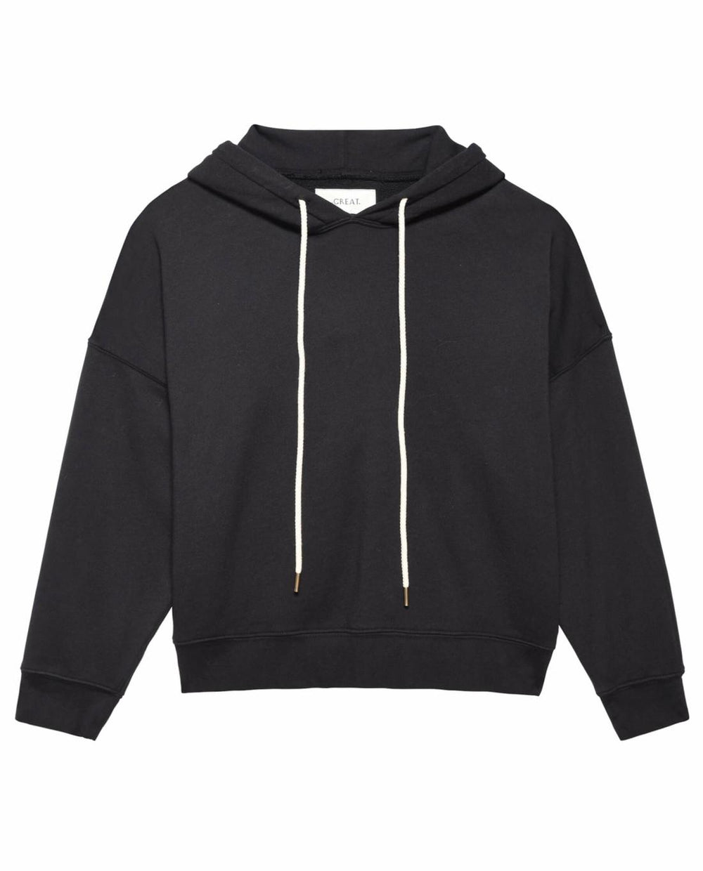 Sweatshirts | Women The Great. The Teammate Hoodie. Solid Almost Black