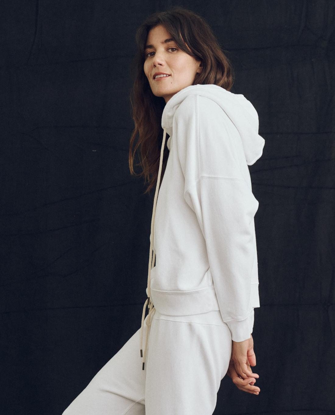 Sweatshirts | Women The Great. The Teammate Hoodie. Solid True White