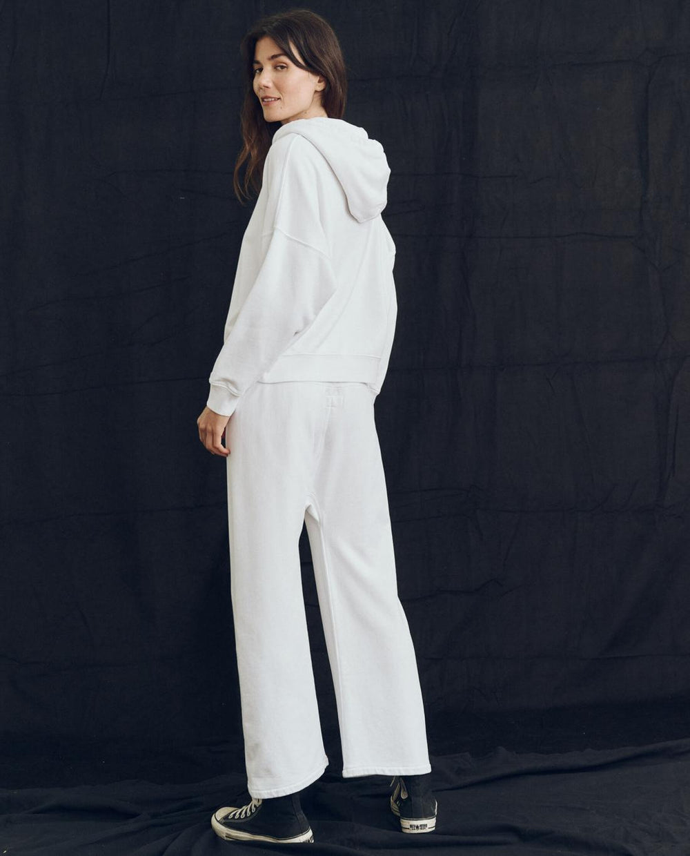 Sweatshirts | Women The Great. The Teammate Hoodie. Solid True White