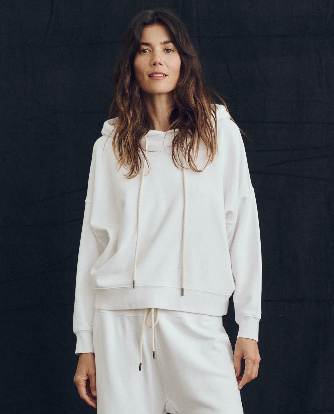 Sweatshirts | Women The Great. The Teammate Hoodie. Solid True White