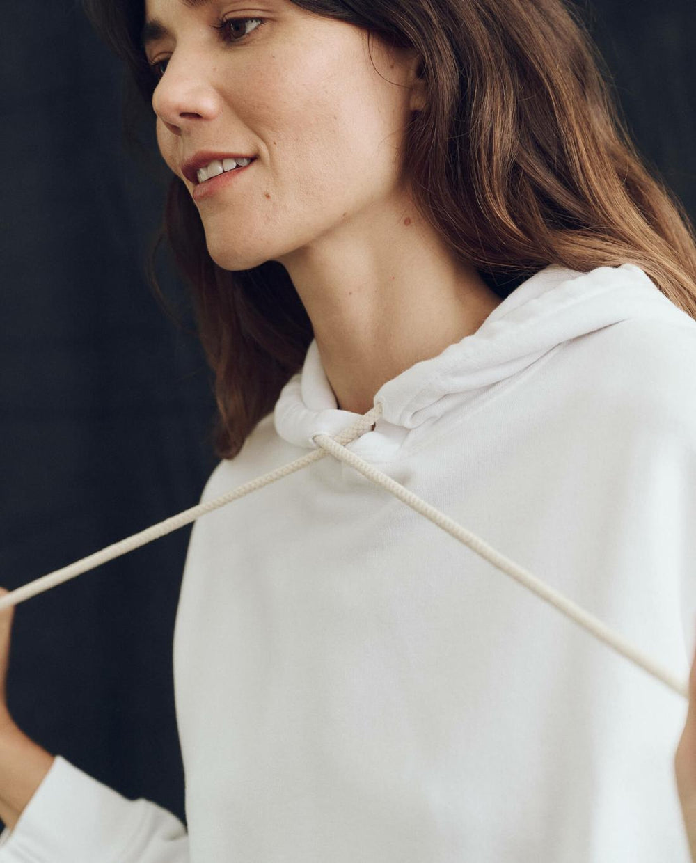 Sweatshirts | Women The Great. The Teammate Hoodie. Solid True White