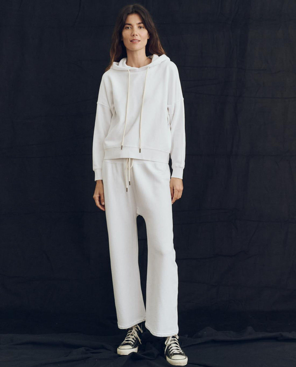 Sweatshirts | Women The Great. The Teammate Hoodie. Solid True White