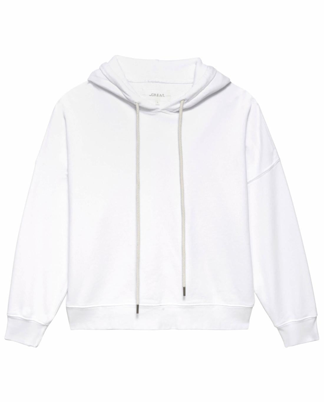 Sweatshirts | Women The Great. The Teammate Hoodie. Solid True White